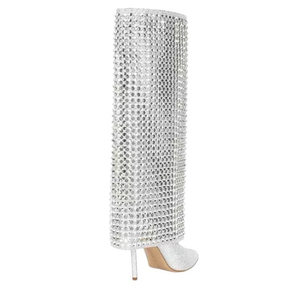Gianni Bini Silver Heeled Boots